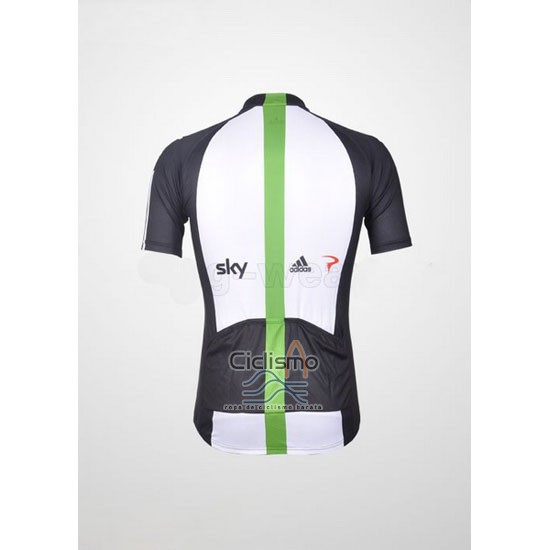 Sky Ropa Ciclismo Culotte Corto 2012 Mangas Cortas Negro y Verde